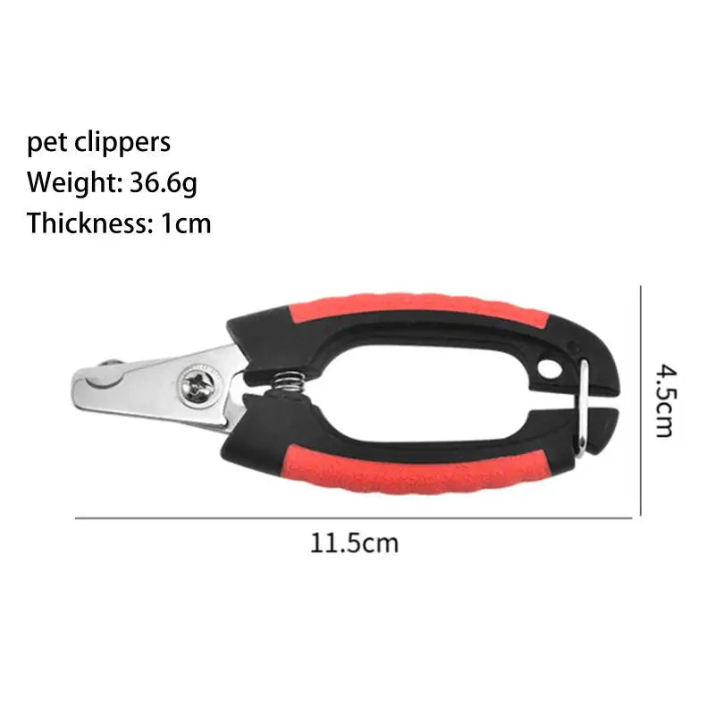 SU 1Pcs Stainless Steel Grooming Scissors Clippers Professional Pet Dog Nail Clipper Cutterfor Animals Dogs Cats Rabbit