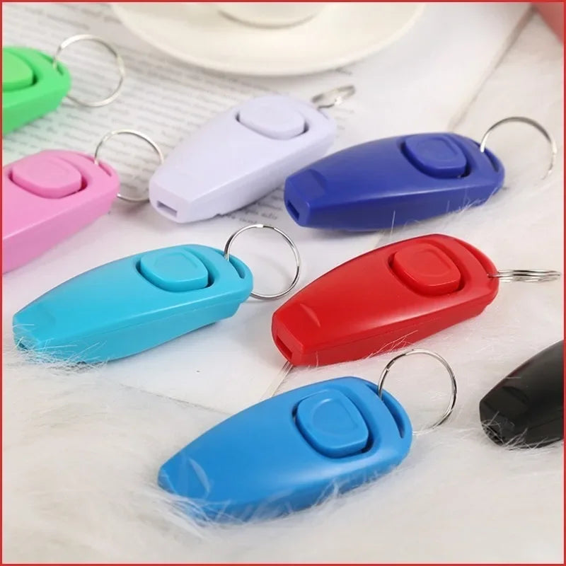 Pet Dog Training Clicker Whistle 2 in 1 with Wrist Strap Puppy Recall Obedience Tool for Outdoor Walking Command Training Signal