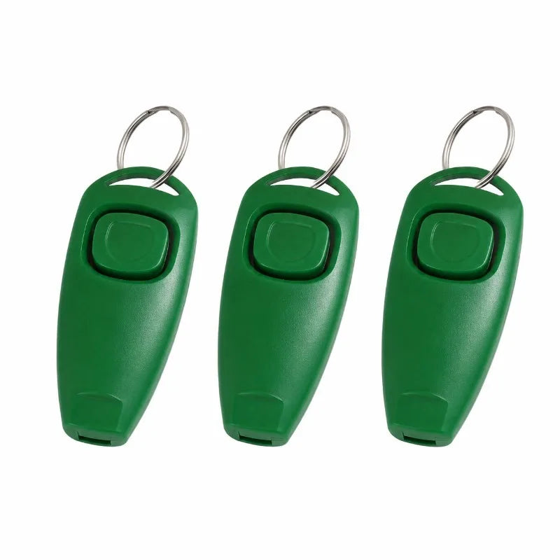 Pet Dog Training Clicker Whistle 2 in 1 with Wrist Strap Puppy Recall Obedience Tool for Outdoor Walking Command Training Signal