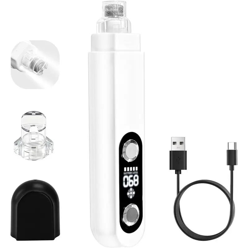 ABKO-5-Speed Dog Nail Grinder With LED Lights & Smart LED Screen