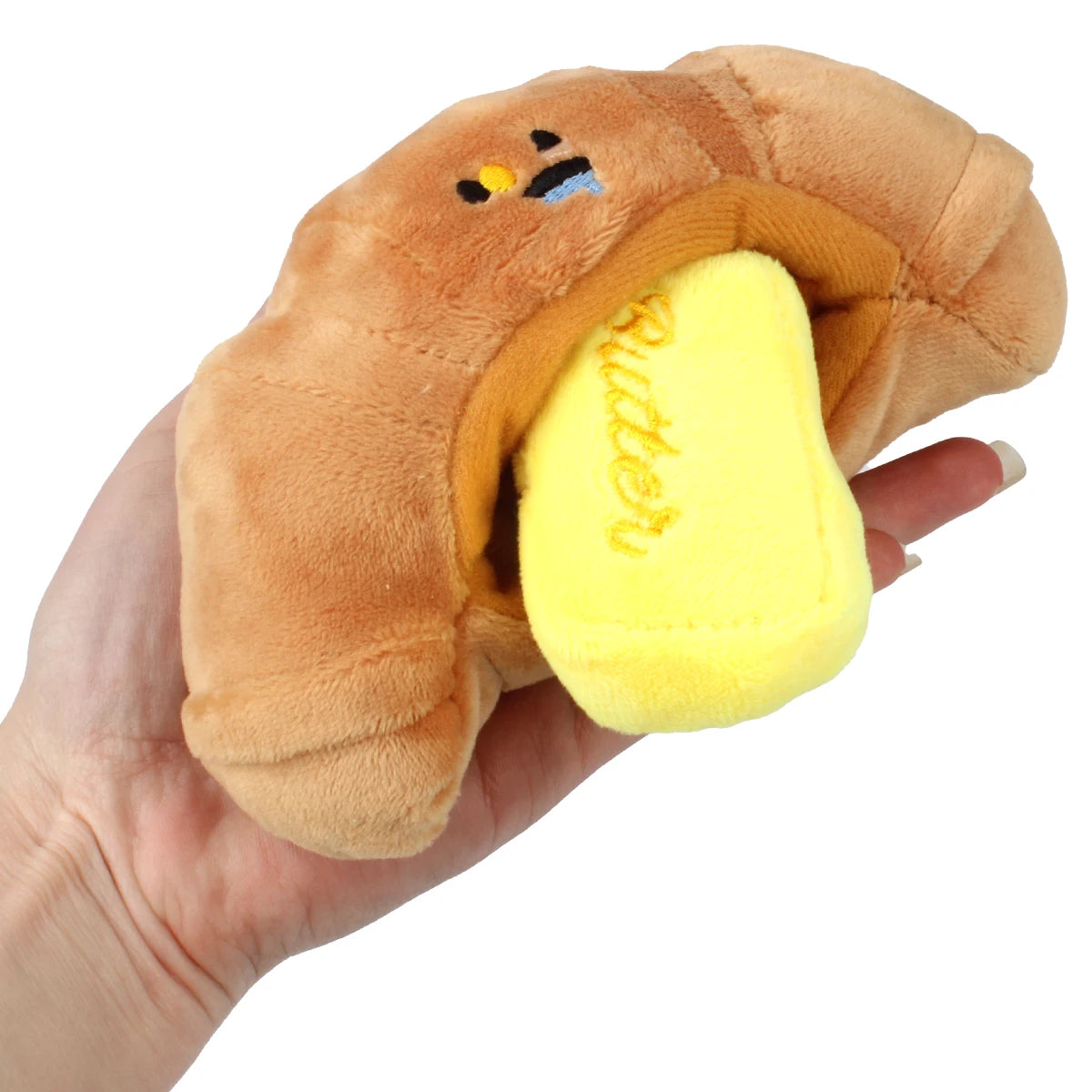 Croissant Toy For Pet Dogs Plush Relieve Boredom Dog Toys Chew Cleaning Teeth Breed Puppy Aggressive Chewers Puppy Player