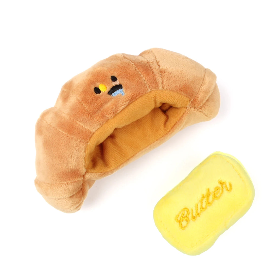 Croissant Toy For Pet Dogs Plush Relieve Boredom Dog Toys Chew Cleaning Teeth Breed Puppy Aggressive Chewers Puppy Player