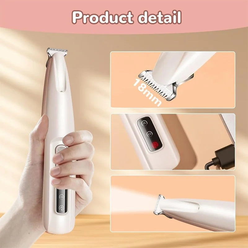 Professional Electric Pet Grooming Scissors, Quiet and Gentle Operation, Cordless Dog and Cat Hair Trimmer