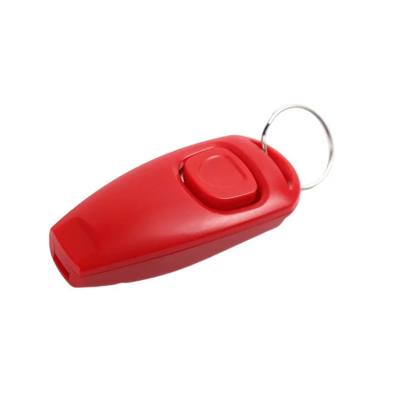 Pet Dog Training Clicker Whistle 2 in 1 with Wrist Strap Puppy Recall Obedience Tool for Outdoor Walking Command Training Signal
