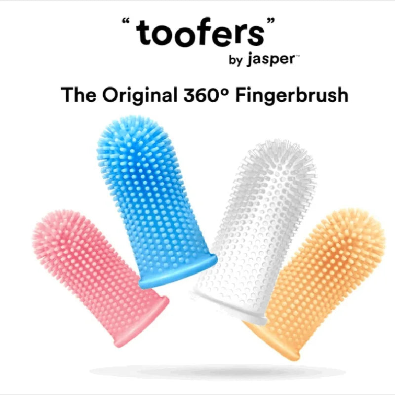 Dog Super Soft Pet Finger Toothbrush Teeth Cleaning Breath Care Nontoxic Silicone Tooth Brush Cat Dog Toothbrush Pet Products