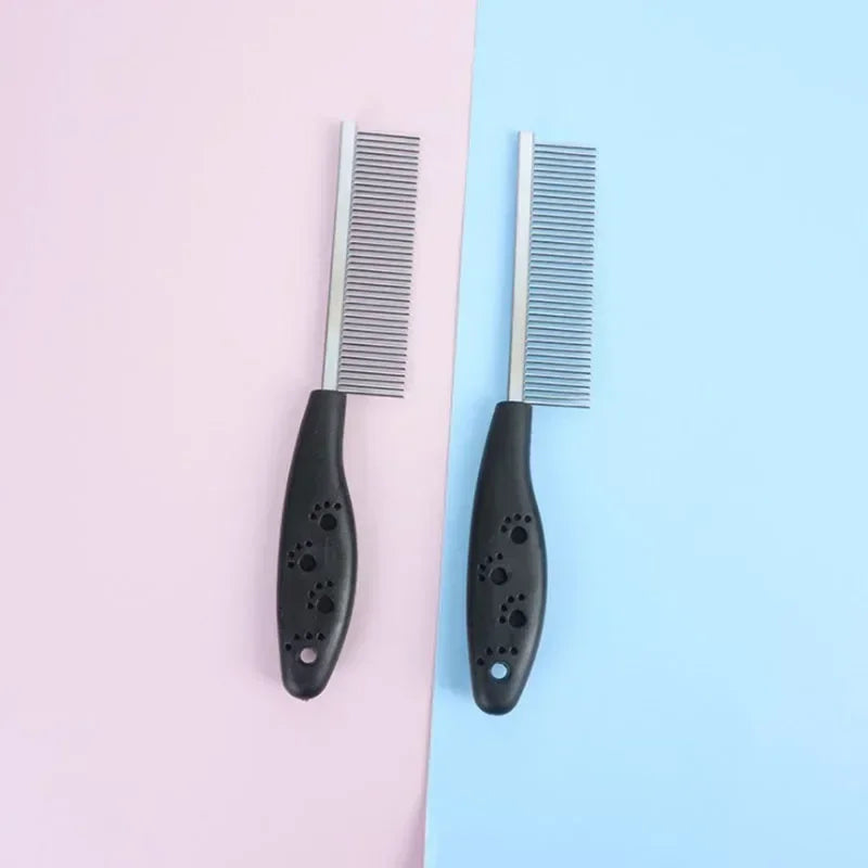 Stainless Steel Pet Dog Comb for Dogs Cats Hair Removal Single Row Straight Comb Puppy Hair Grooming Tool Pet Products