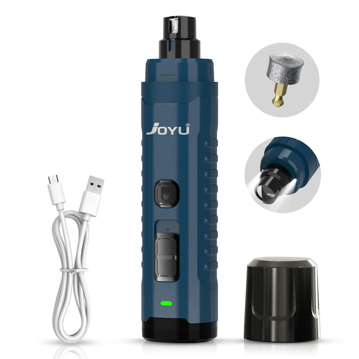 2-Speed Dog Nail Grinder with Dual LED Lights – Enhanced Super Quiet Rechargeable Electric Trimmer for Painless Paws Grooming