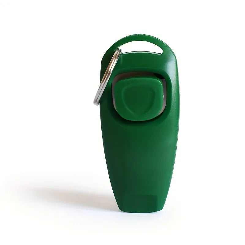 Pet Dog Training Clicker Whistle 2 in 1 with Wrist Strap Puppy Recall Obedience Tool for Outdoor Walking Command Training Signal