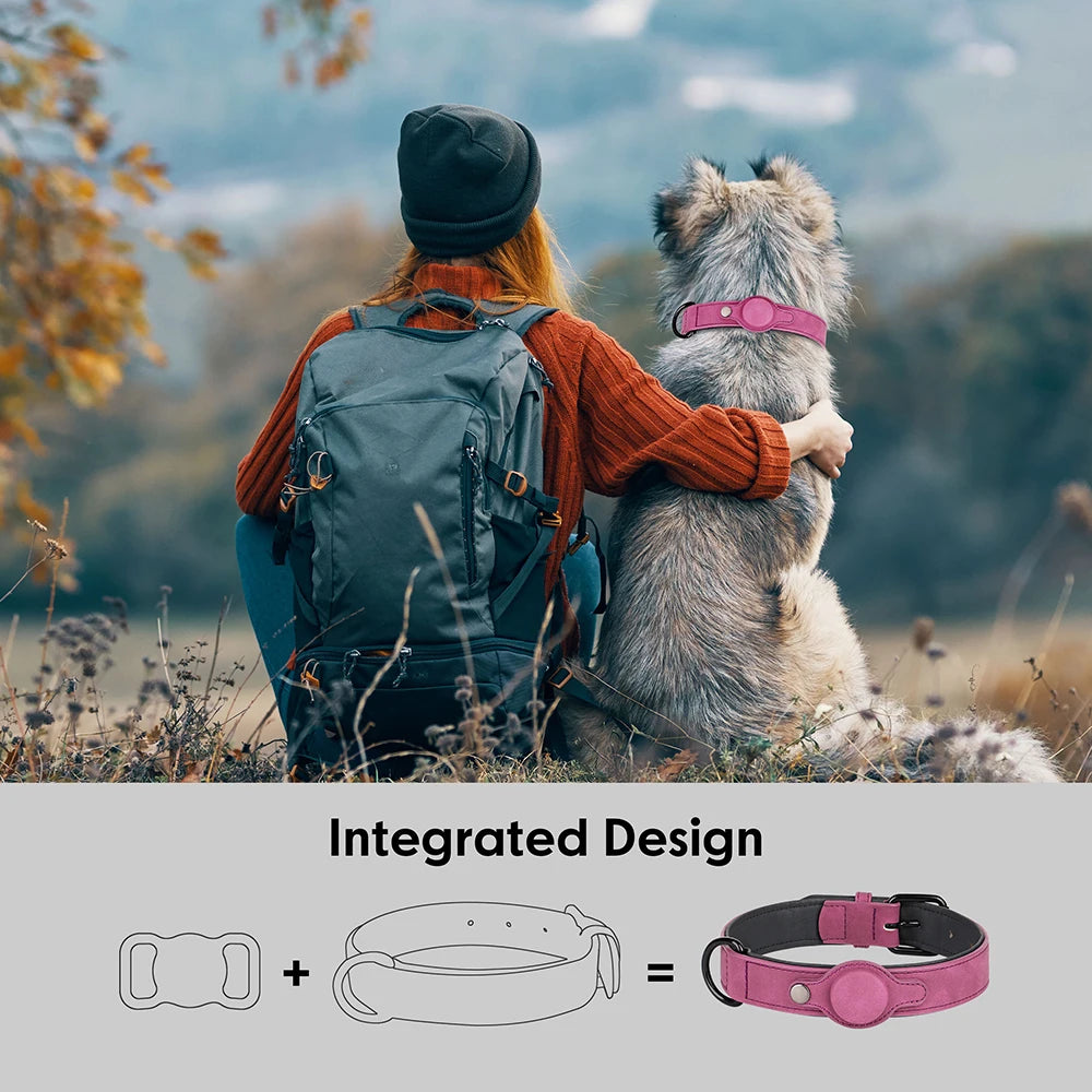 Dog Collar High Quality PU Leather Pet Collars Anti-lost Tag Collar Adjustable for Small Medium Dogs Chihuahua Pug  Accessories