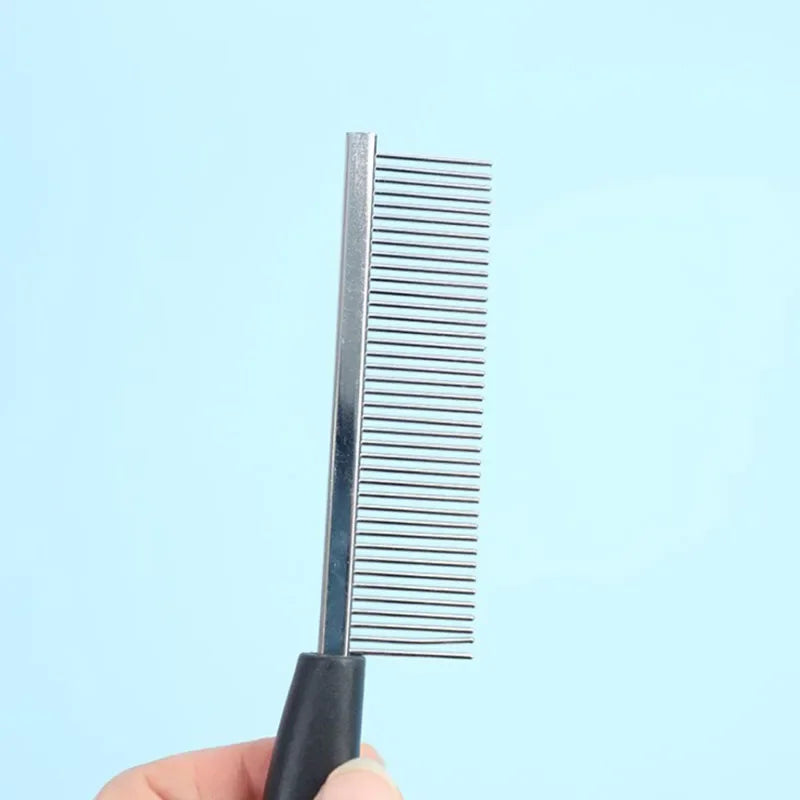 Stainless Steel Pet Dog Comb for Dogs Cats Hair Removal Single Row Straight Comb Puppy Hair Grooming Tool Pet Products