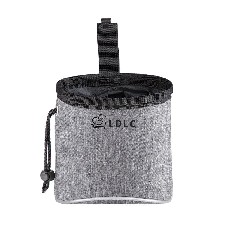 Dog Treat Training Pouch Easily Carries Pet Food Bag Kibble, Treats Built In Poop Bag Dispenser Outdoor Dog Trainings Bag